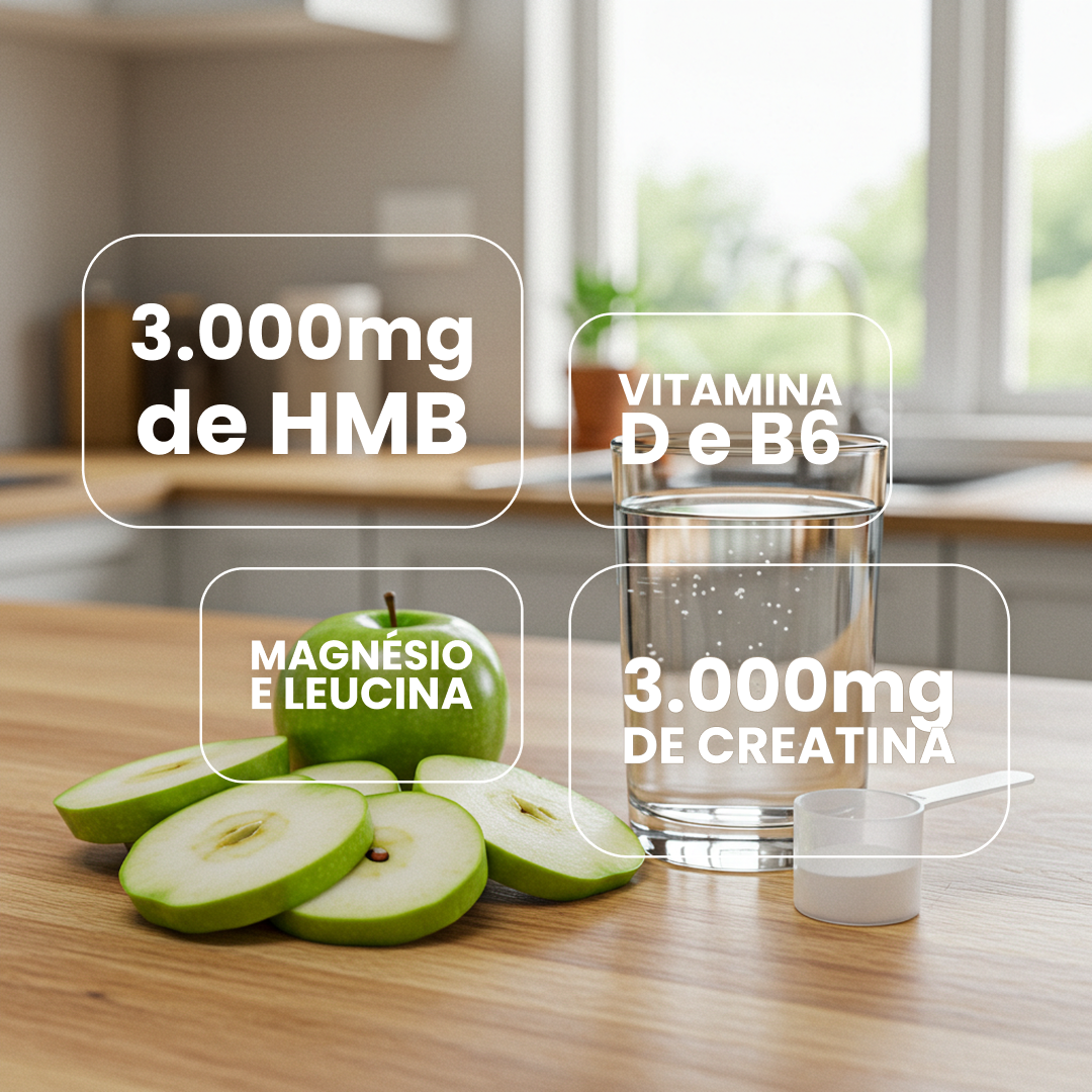Creatina HMB Chef Whey 300g - Maçã Verde