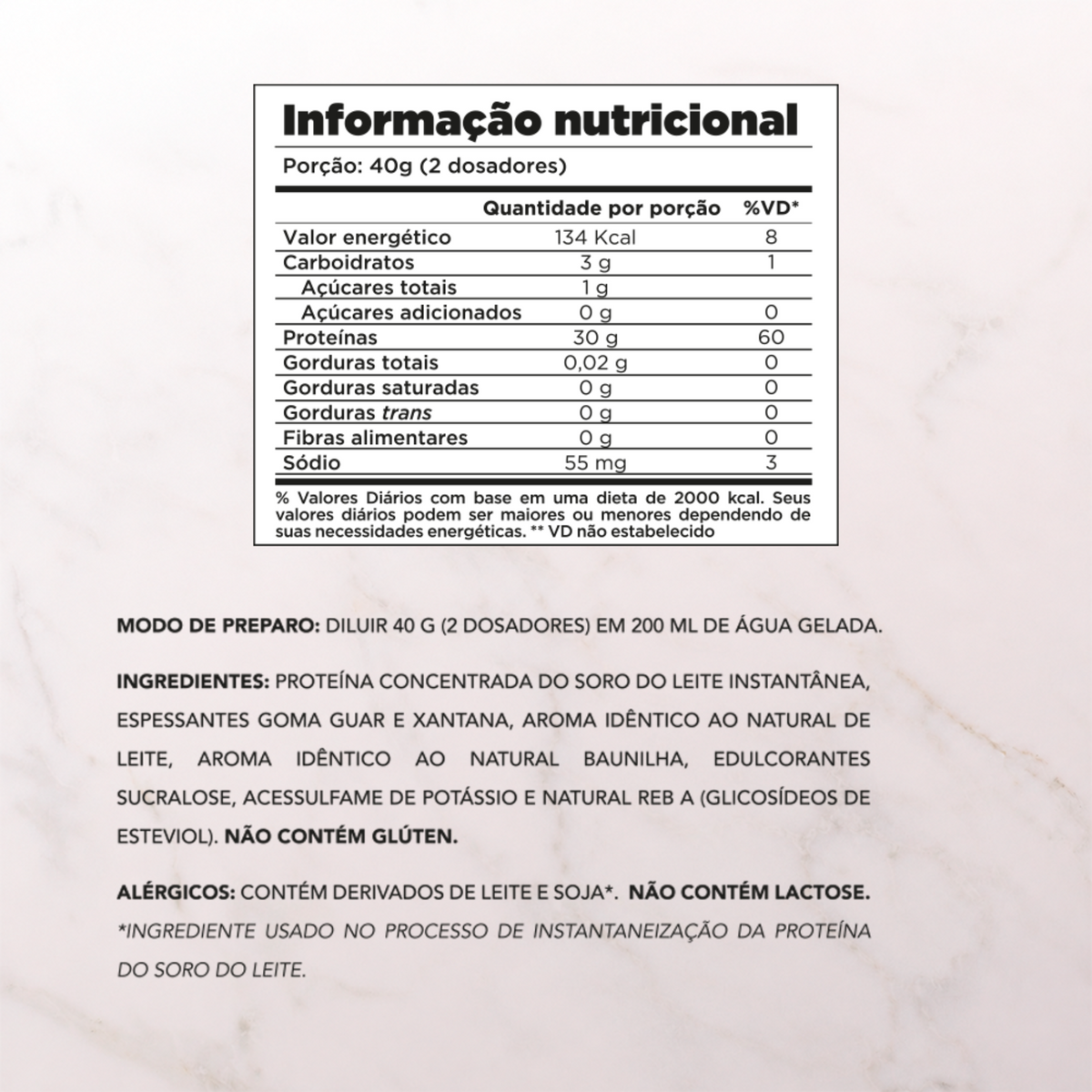 Chef Whey Zero Lactose 800g - Au Lait (Ao Leite)