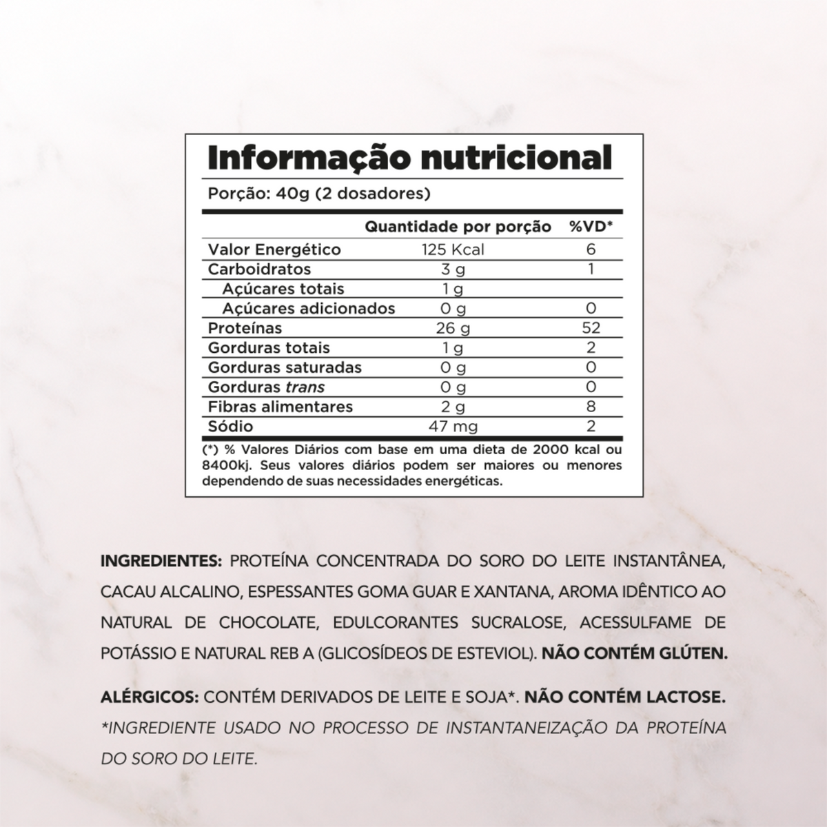 Chef Whey Zero Lactose 800g - Chocolat Noir (Chocolate Amargo)