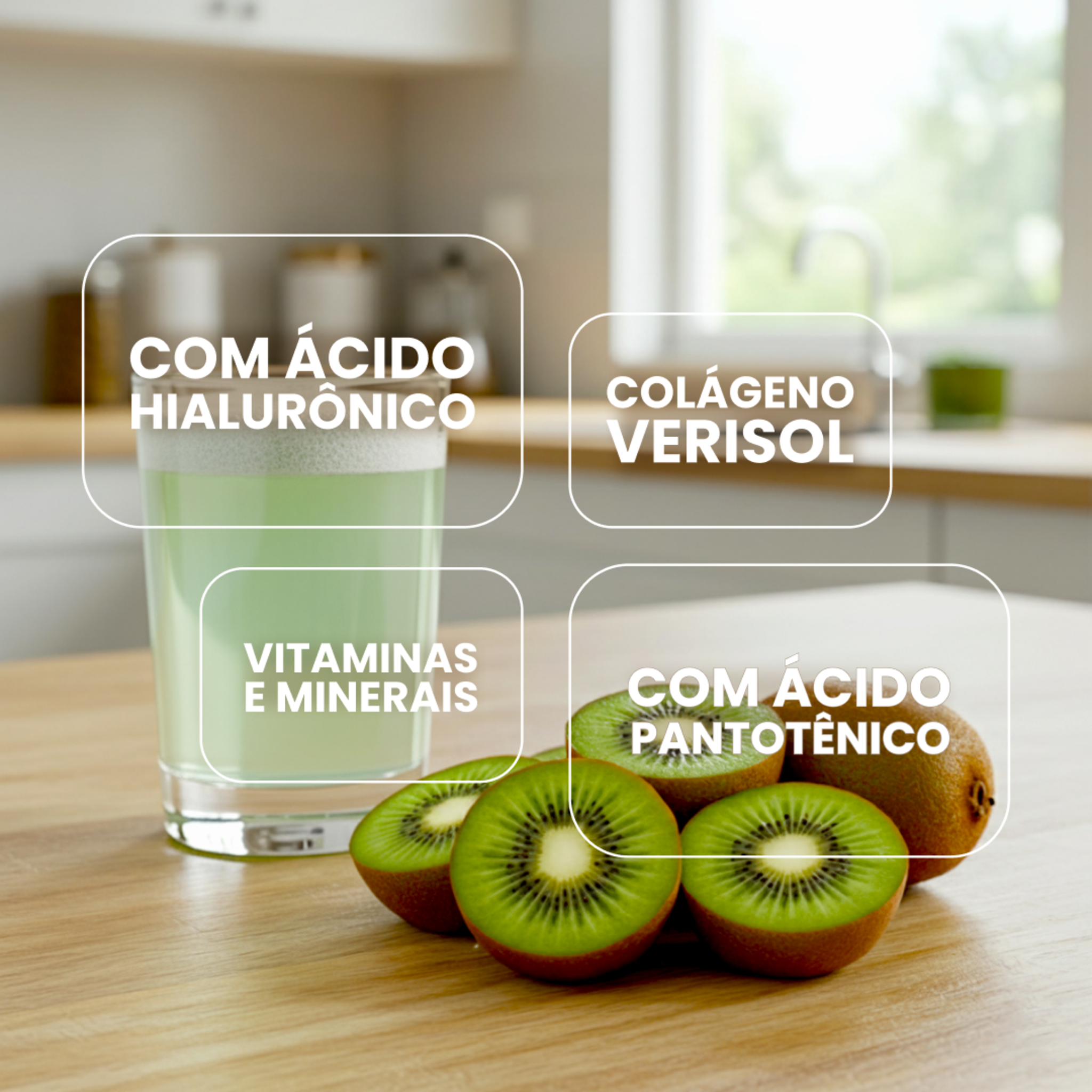 Collagen 300g Kiwi - Beleza e Saúde com Sabor Tropical