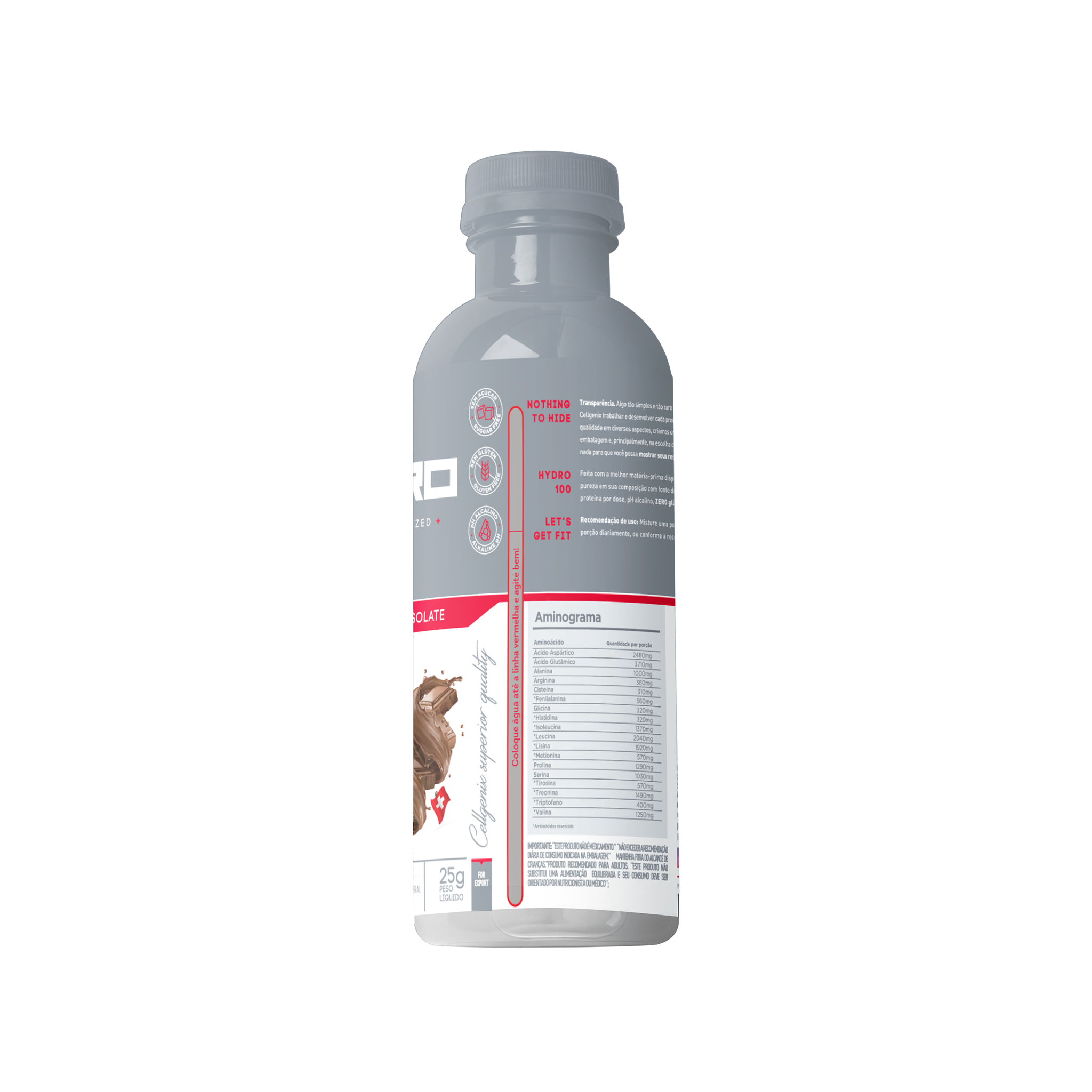 Hydro 100 Whey Hidrolisado 25g Dose Única - Chocolate Suíço