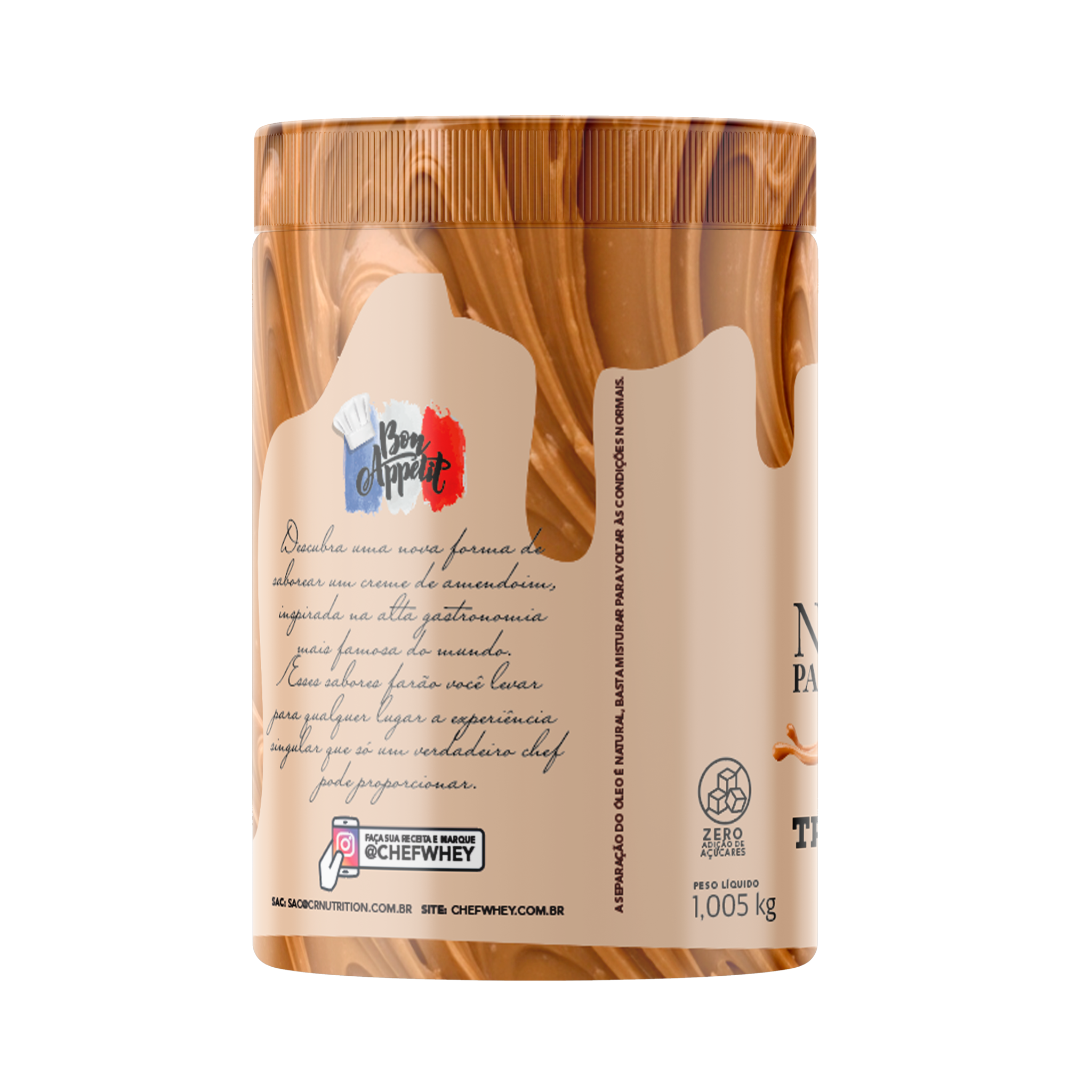 Pasta de Amendoim Tradicional 1.005kg - 100% Amendoim