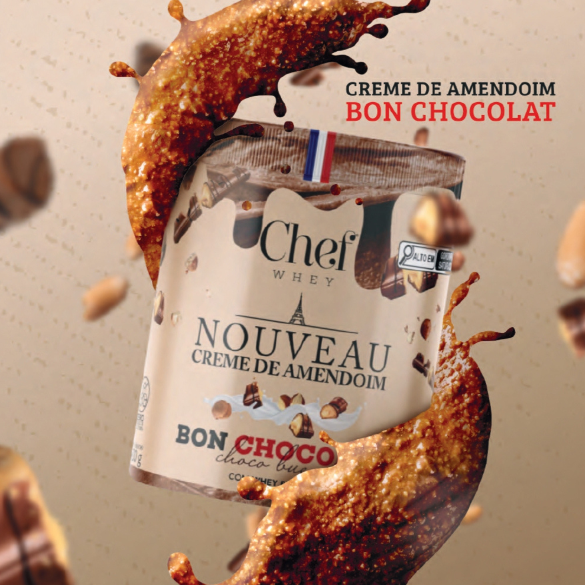 Creme de Amendoim Bon Chocolat 600g