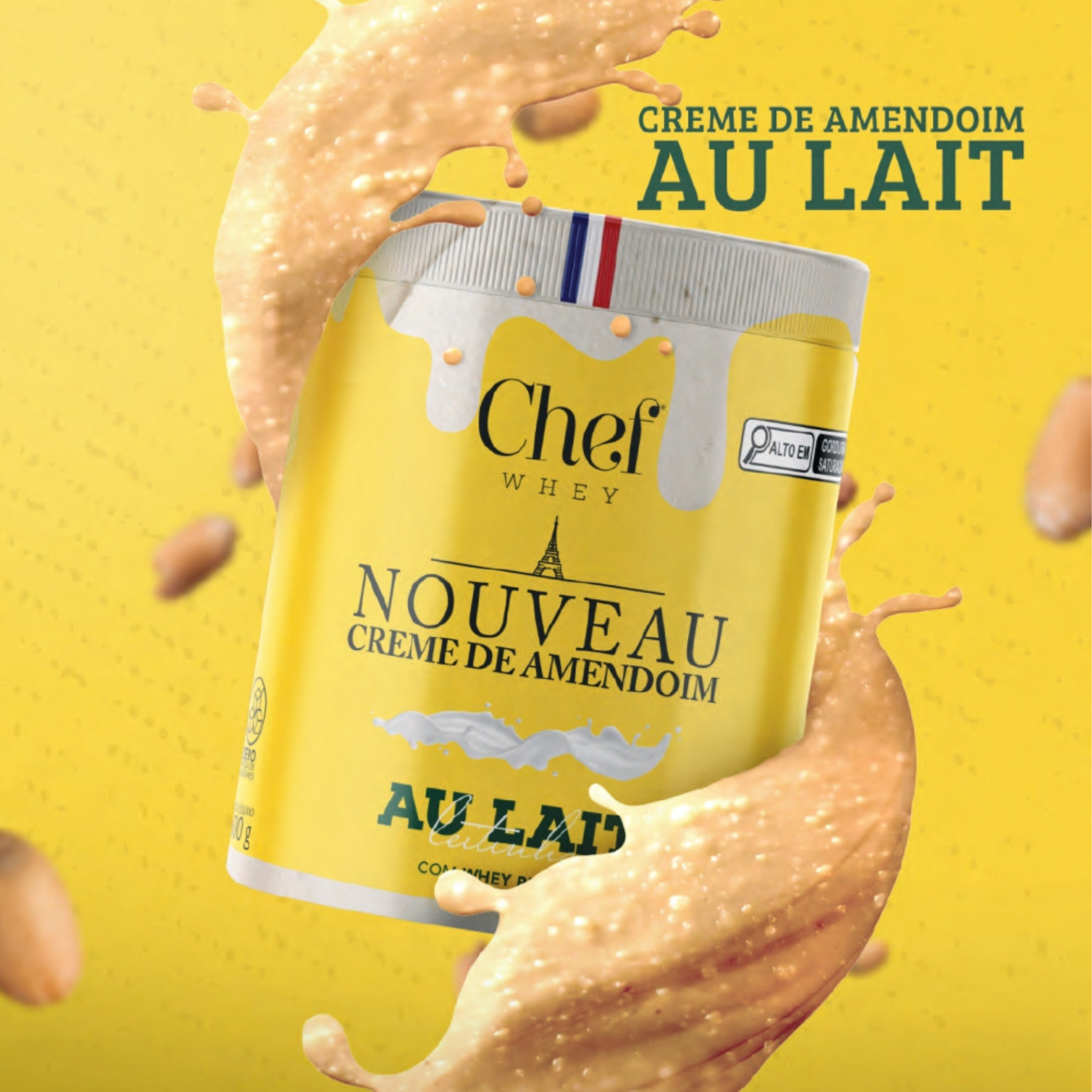 Creme de Amendoim Au Lait 600g - O Sabor da Infância que Agora Constrói seu Shape