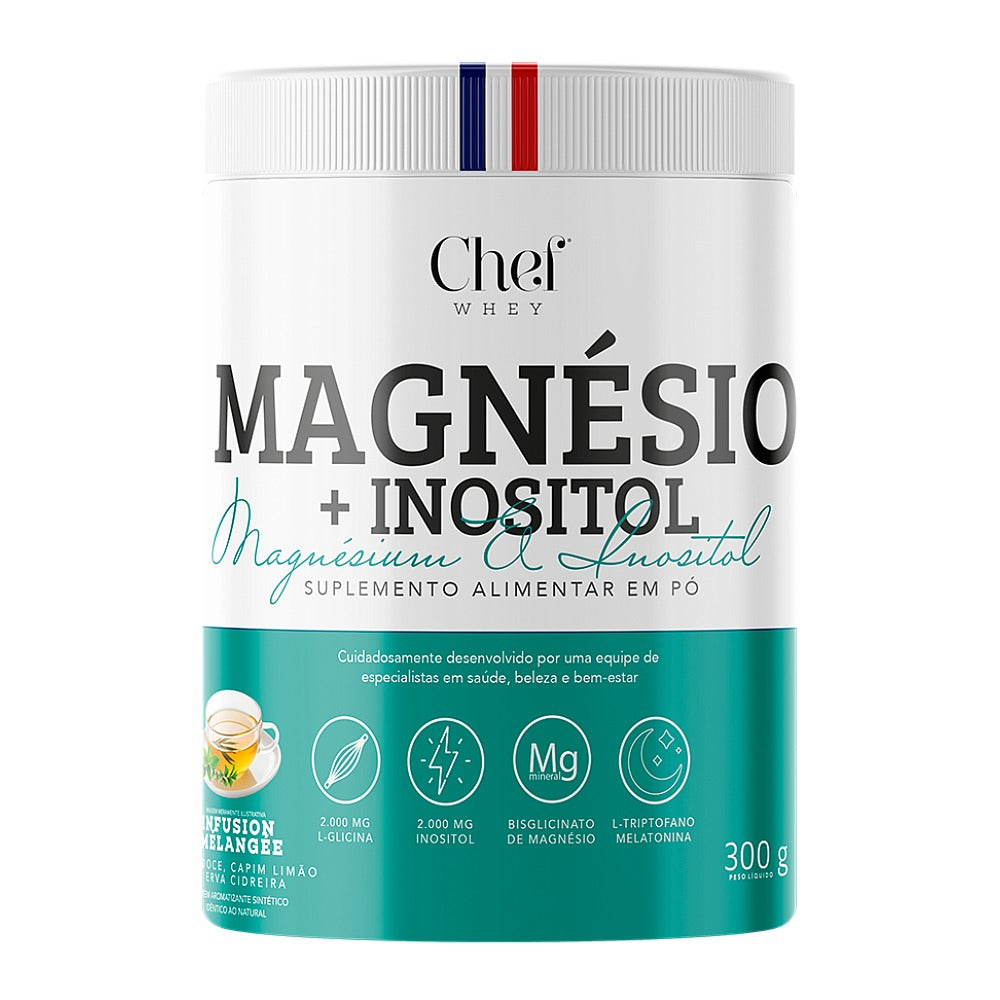 MAGNÉSIO + INOSITOL 300g - ERVA DOCE, CAPIM LIMÃO E ERVA CIDREIRA