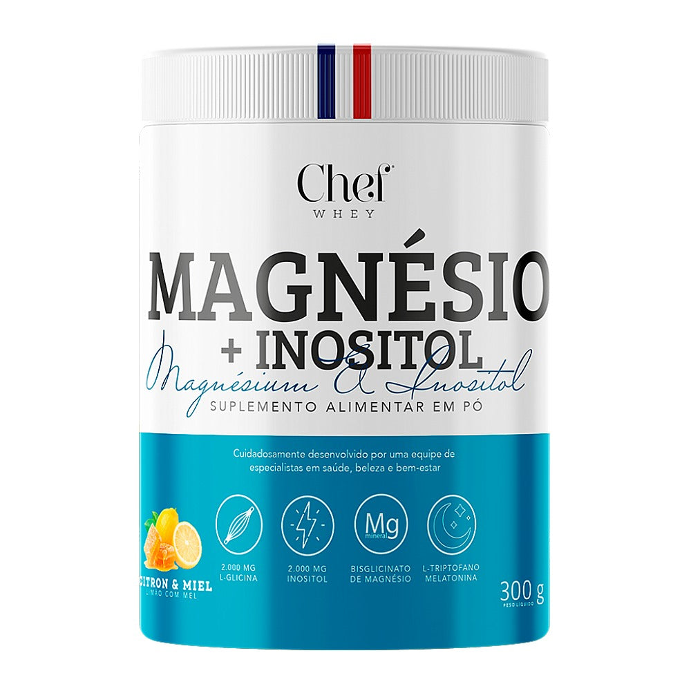 MAGNÉSIO + INOSITOL 300G - LIMÃO COM MEL