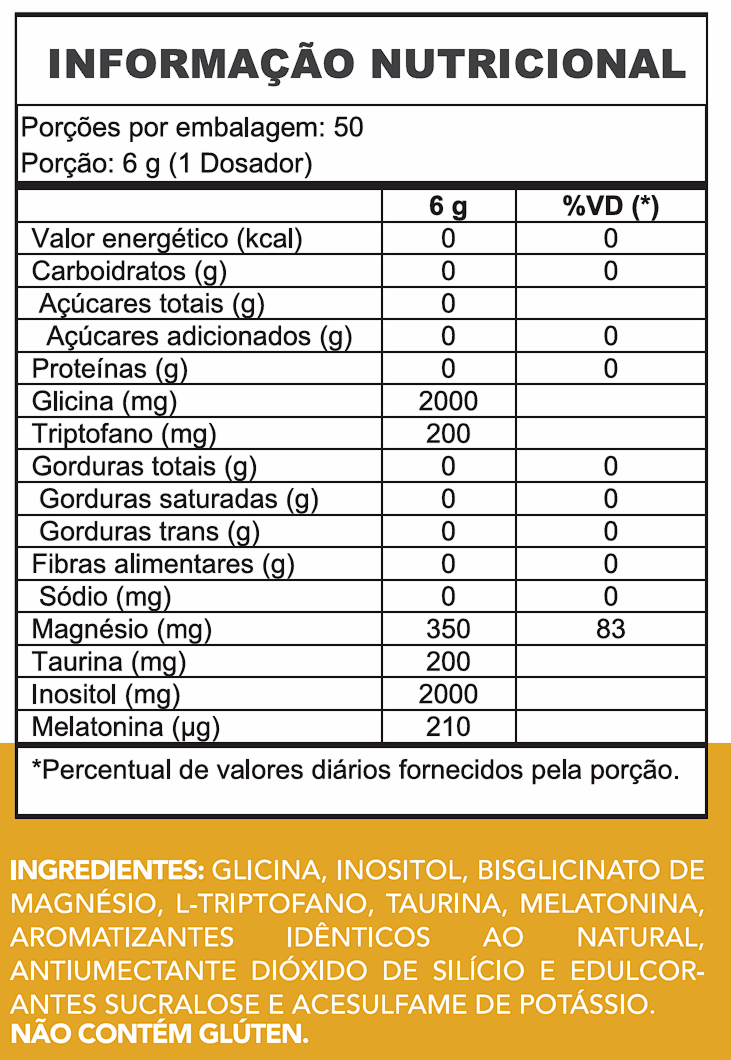 MAGNÉSIO + INOSITOL 300g - MARACUJÁ