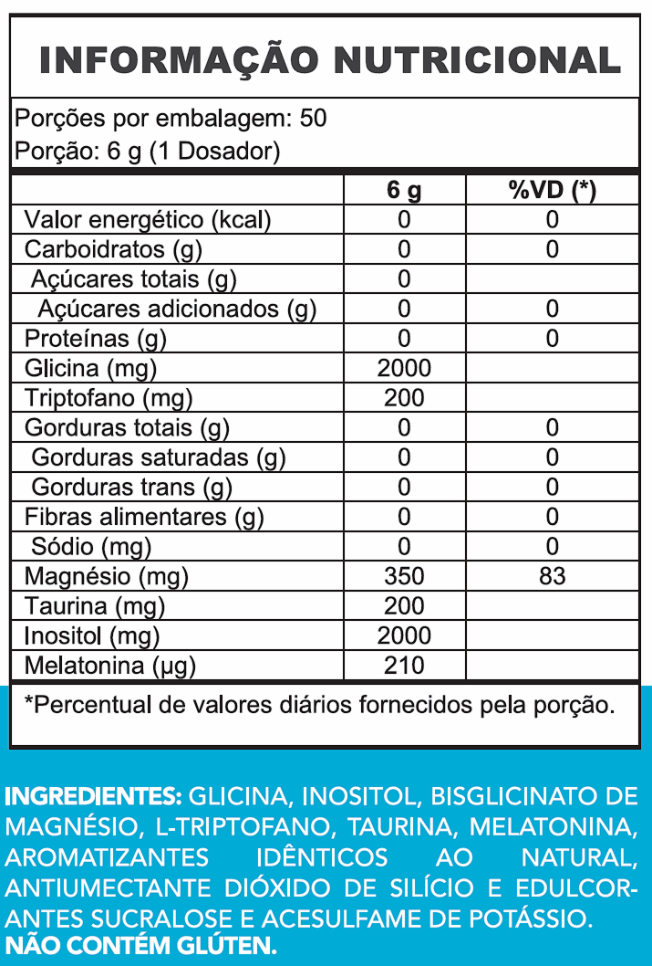 MAGNÉSIO + INOSITOL 300G - LIMÃO COM MEL