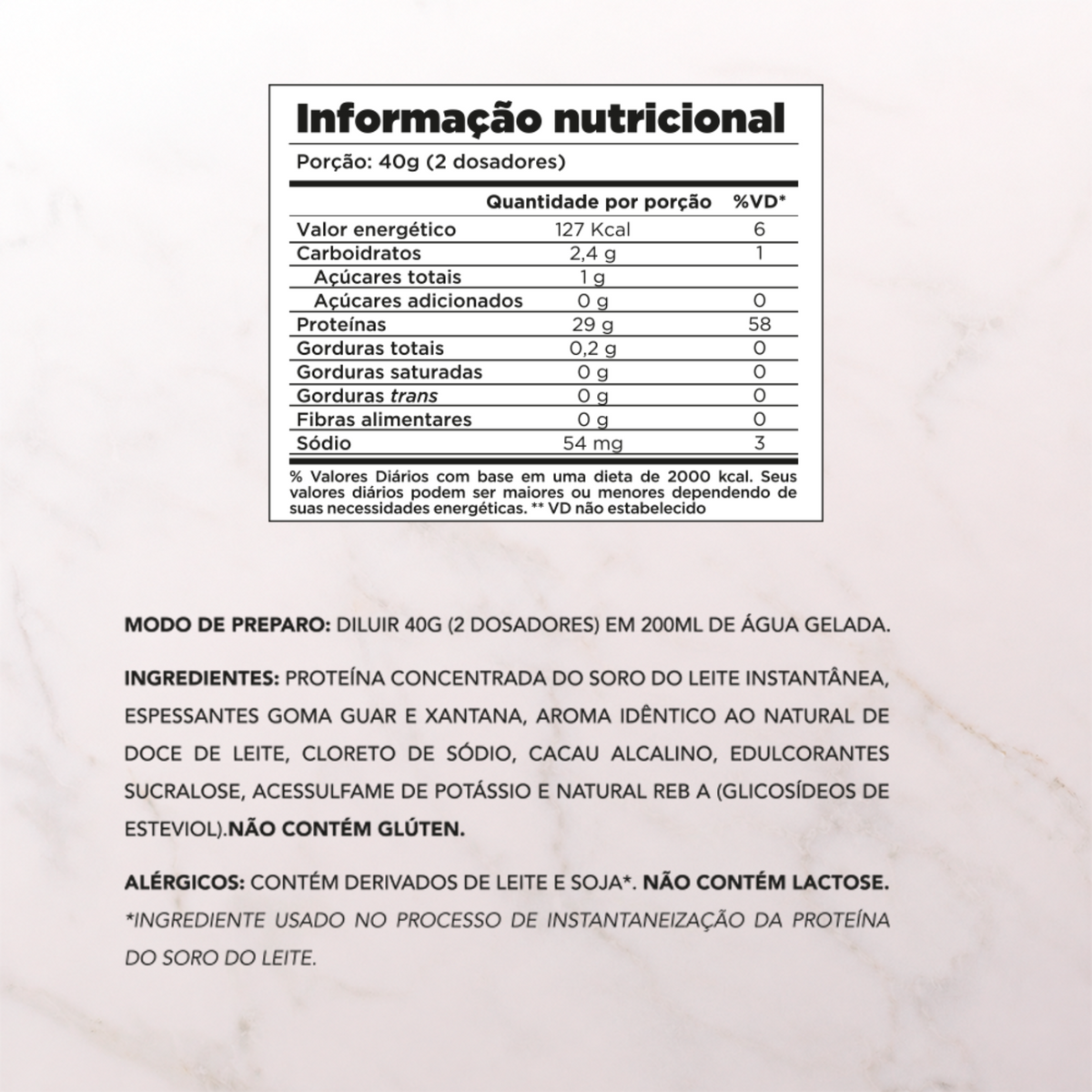 Chef Whey Zero Lactose 800g - Caramel au Beurre Salé (Caramelo Salgado)