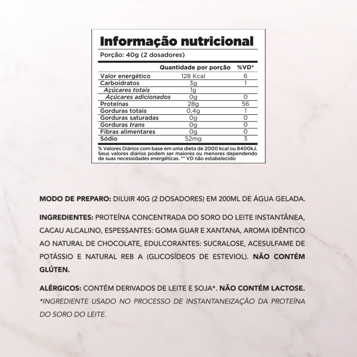 Chef Whey Zero Lactose 800g - Mousse au Chocolat (Mousse de Chocolate)