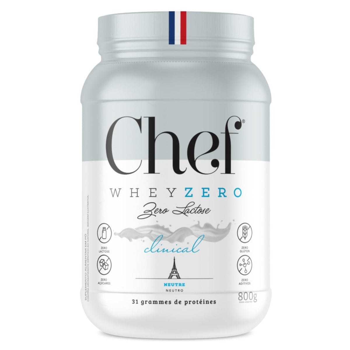 Chef Whey Clinical Natural 800g - A Base de Proteína Pura para Sua Saúde e Performance