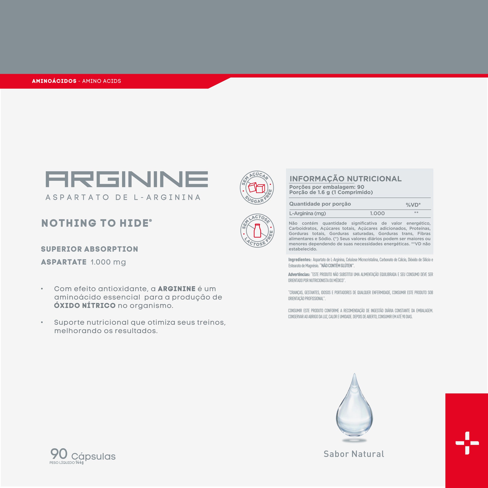 Arginina 1G (1000mg) - O Gatilho para o Pump Extremo e Vascularização