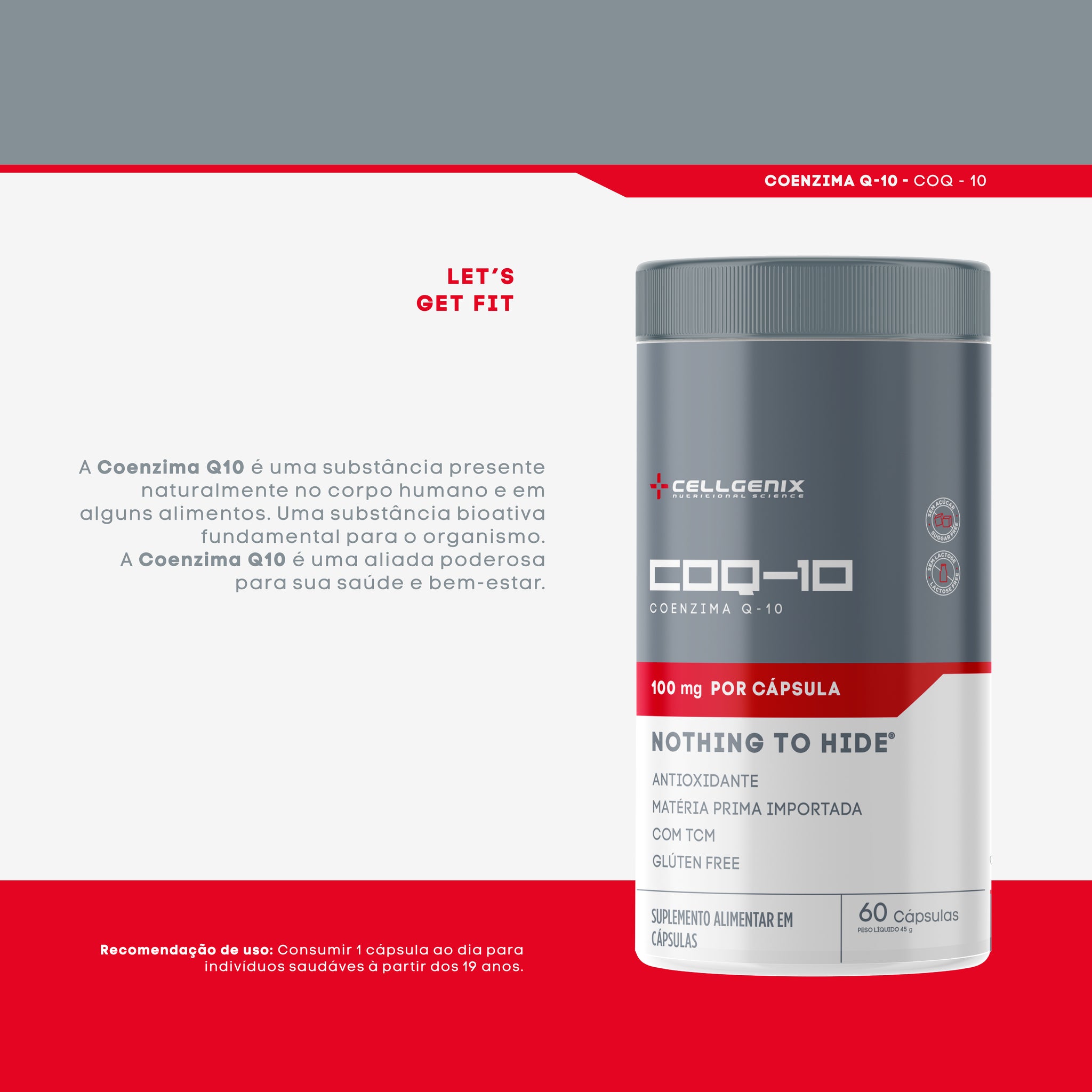 Coenzima Q10 100mg - Energia Celular e Poder Antioxidante