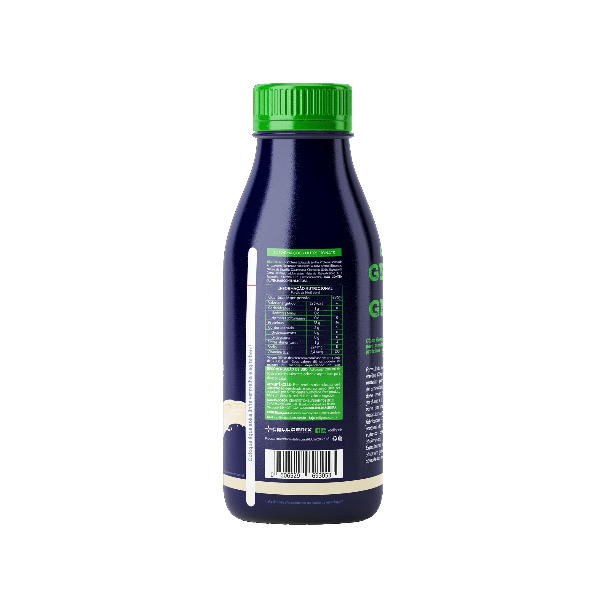 Clean Green Proteína Vegana 30g Dose Única - Baunilha Gourmet