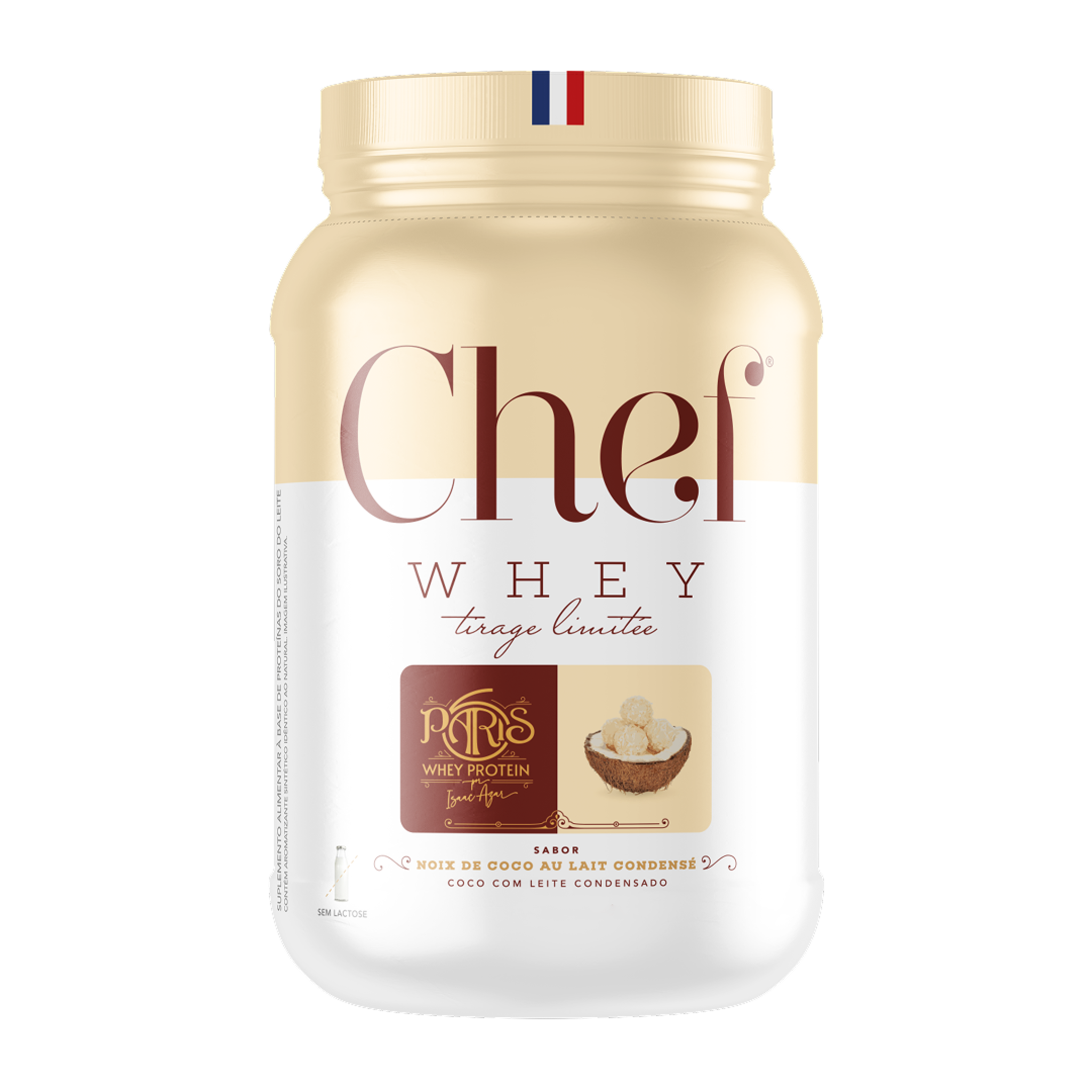 Pote do Chef Whey Paris 6 sabor Noix de Coco au Lait Condensé (Beijinho) 840g