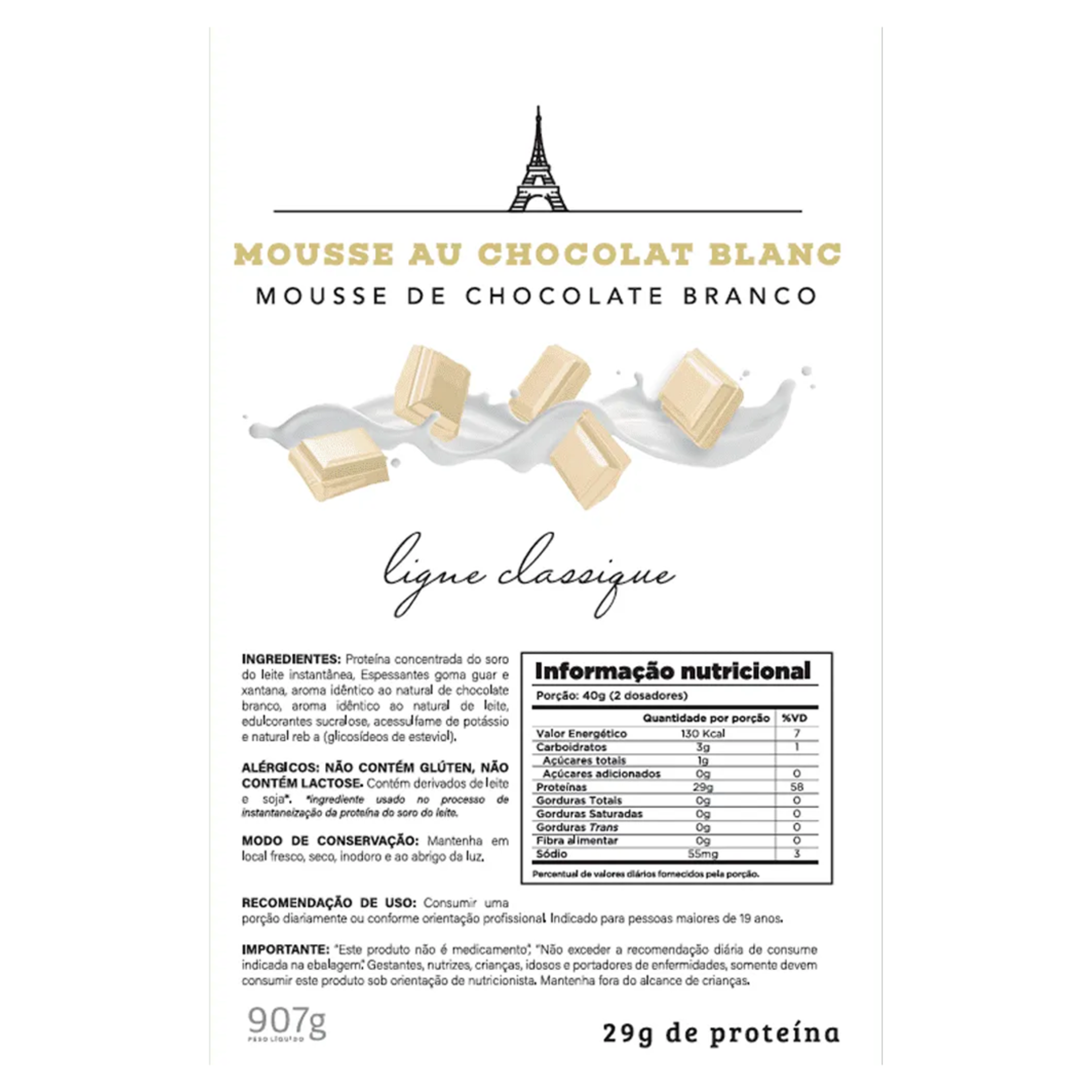 Tabela nutricional