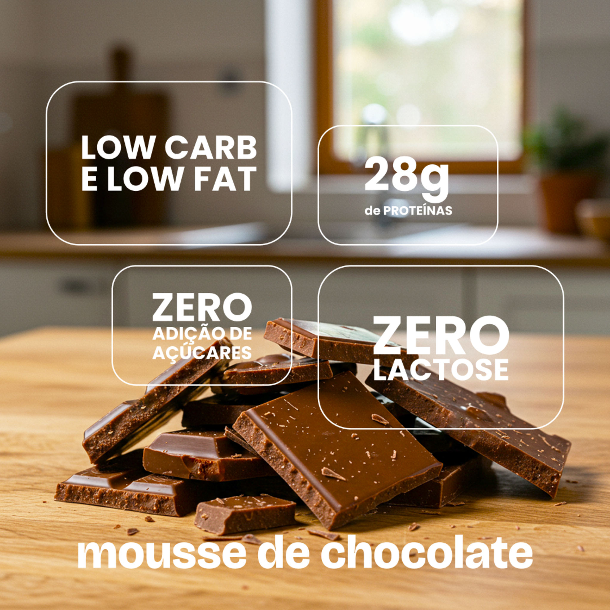 Chef Whey Zero Lactose 907g - Mousse au Chocolat (Mousse de Chocolate)