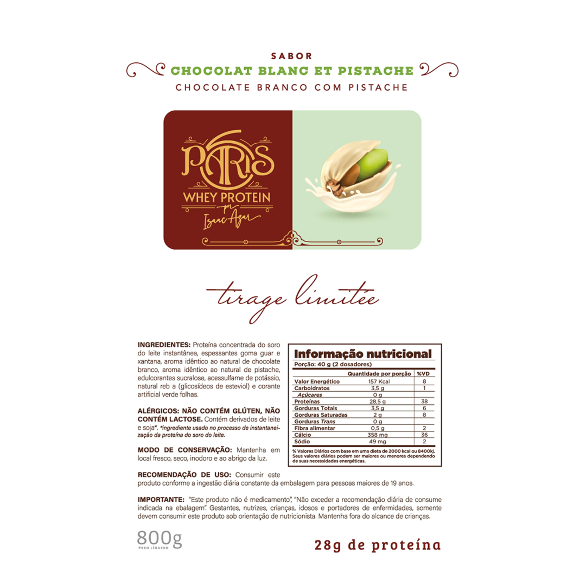 Tabela nutricional