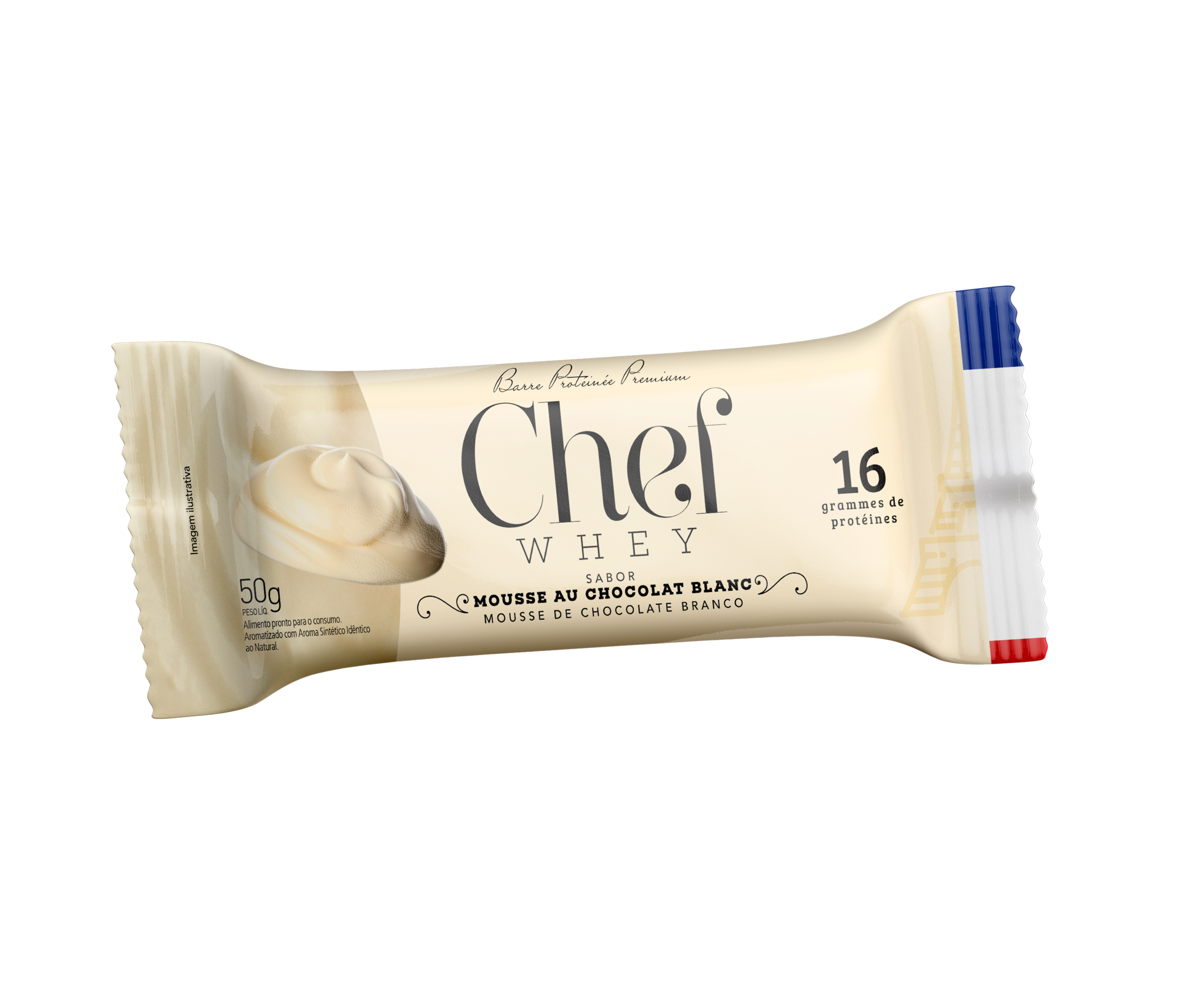 Barra de Proteína - Mousse de Chocolate Branco (Caixa 12un)