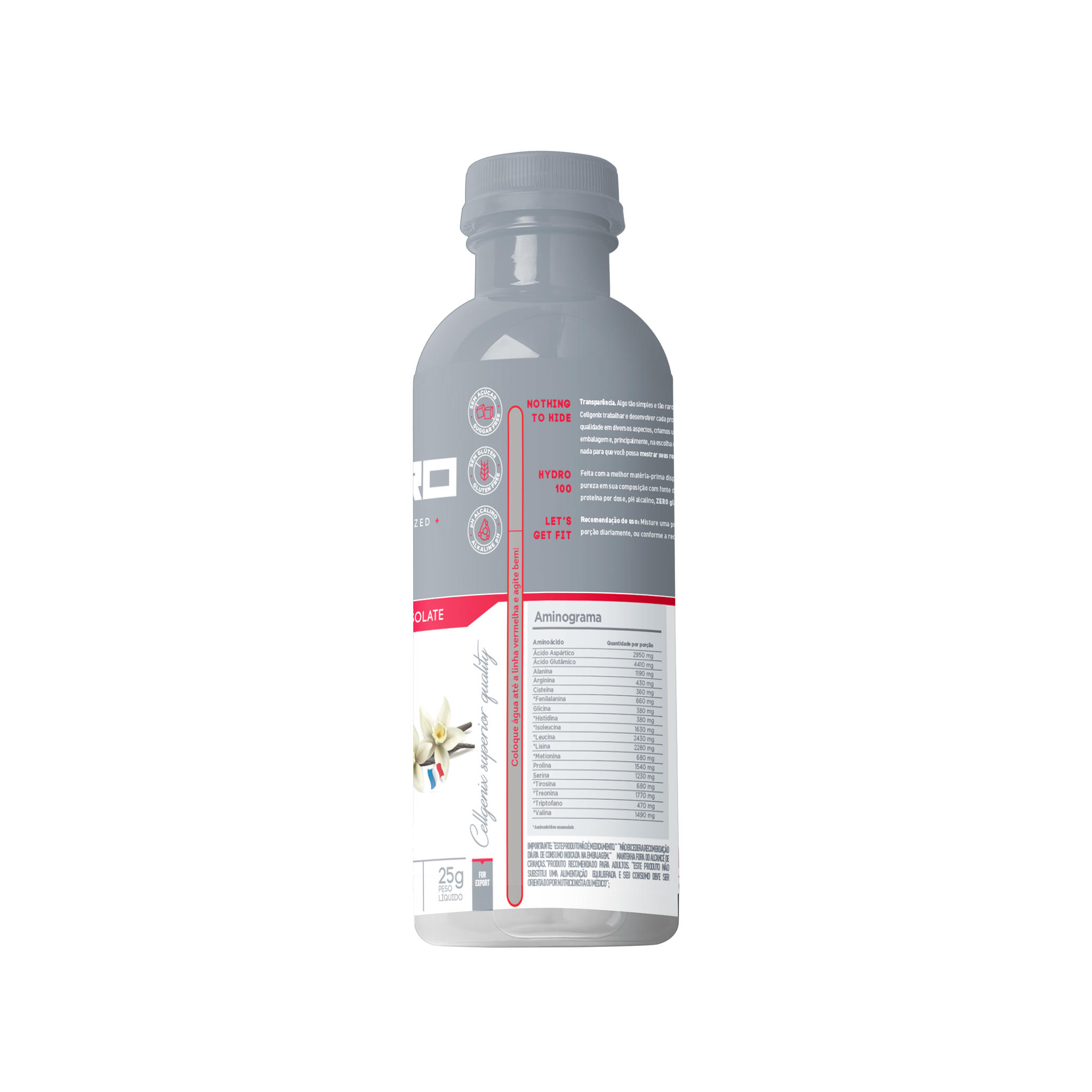 Hydro 100 Whey Hidrolisado 25g Dose Única - Baunilha