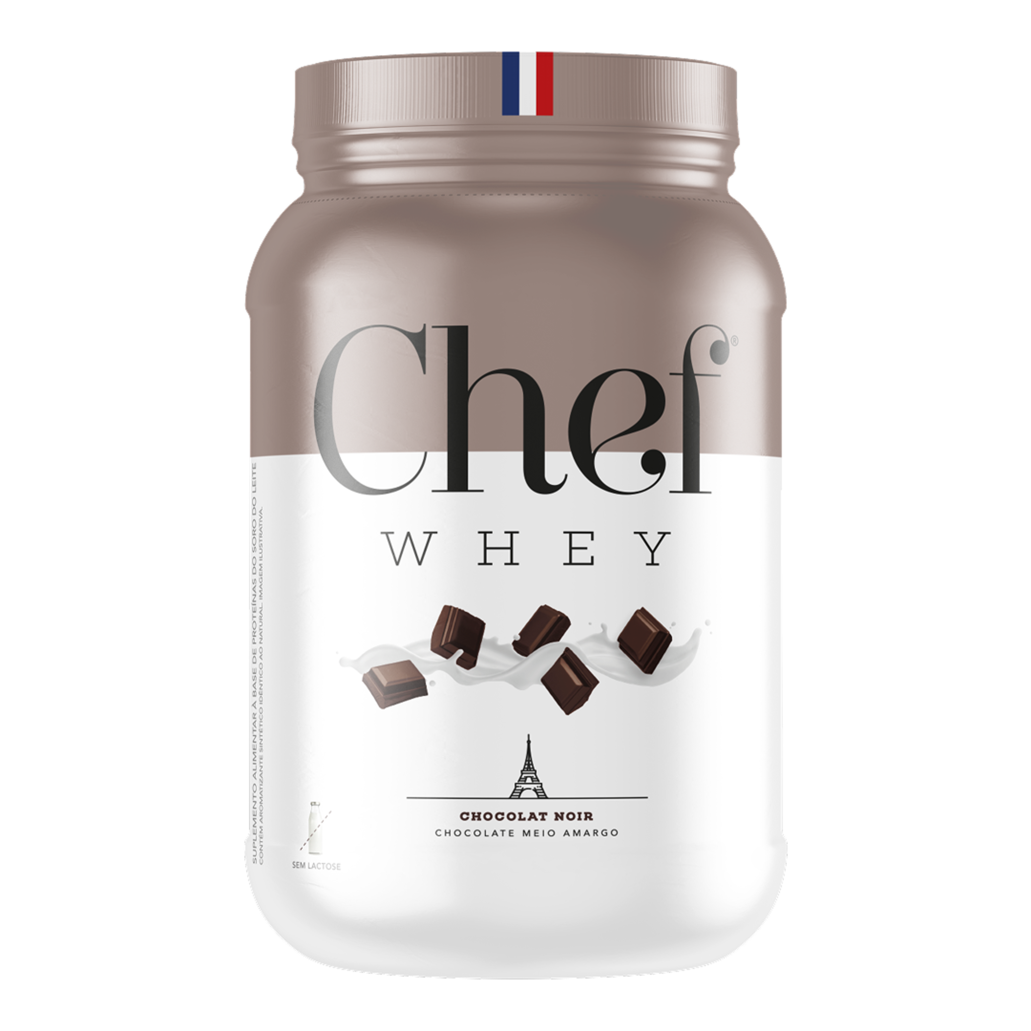 Chef Whey Zero Lactose 900g - Chocolat Noir (Chocolate Amargo)