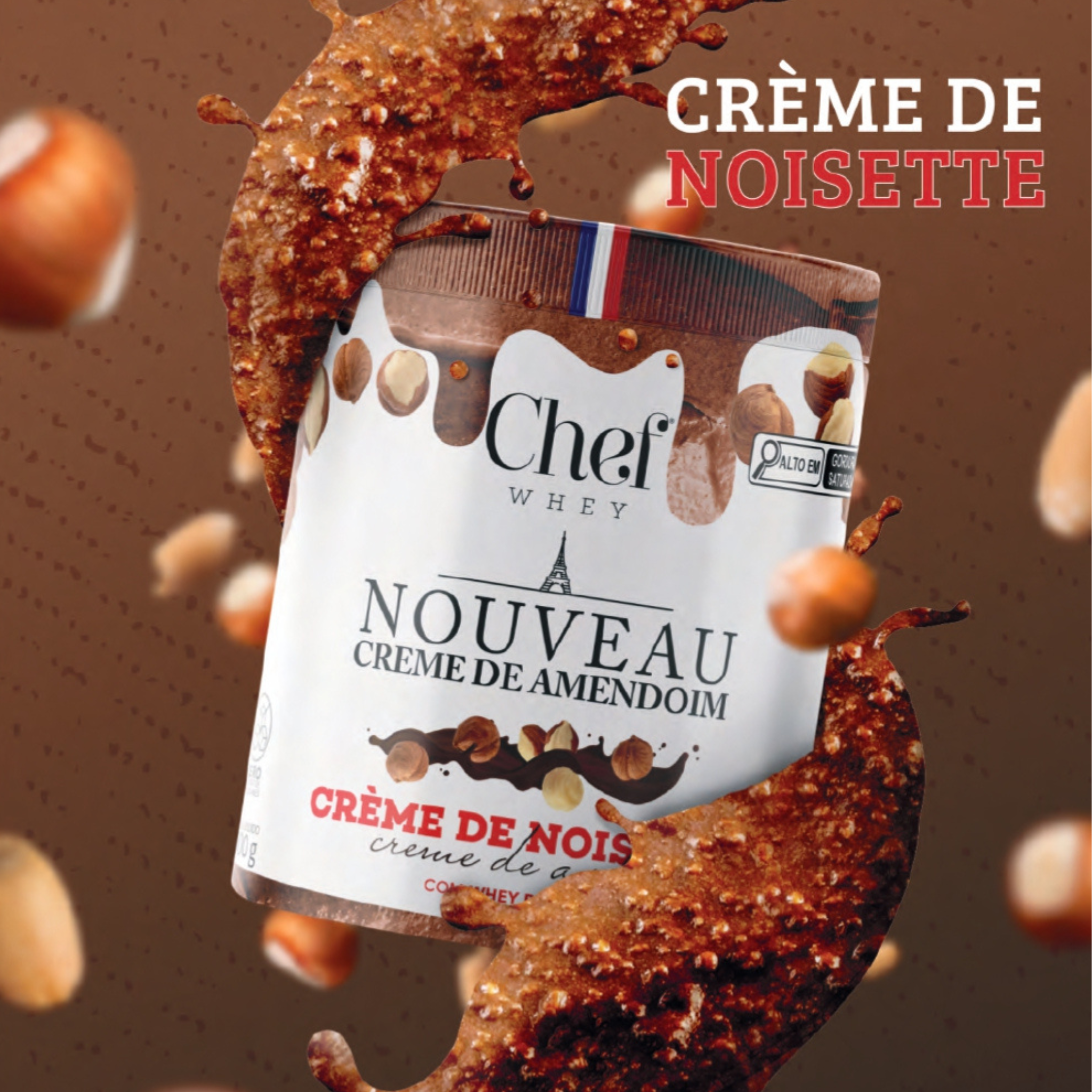 Creme de Amendoim com Avelã e Cacau 600g