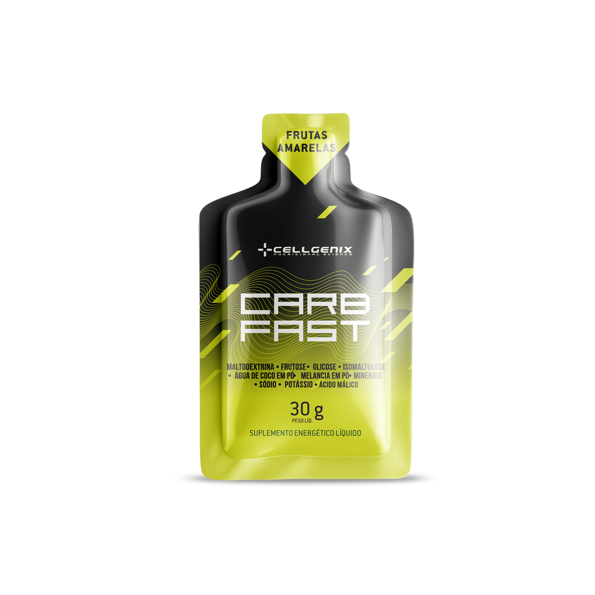 embalagem Carb Fast Gel Frutas Amarelas
